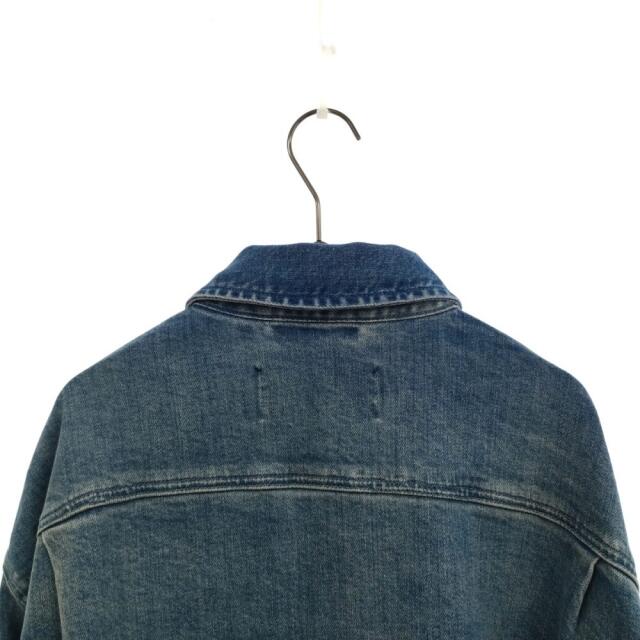 RAF SIMONS(ラフシモンズ)のRAF SIMONS ラフシモンズ 19AW BIG FIT DENIM SHIRT ロゴ刺繍 オーバーサイズデニムシャツジャケット インディゴ メンズのジャケット/アウター(Gジャン/デニムジャケット)の商品写真