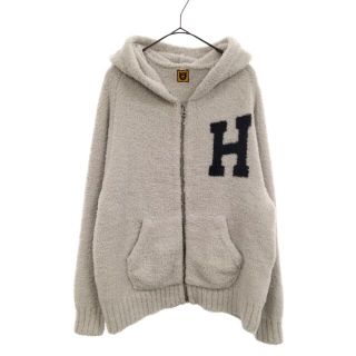 ヒューマンメイド(HUMAN MADE)のHUMAN MADE ヒューマンメイド 21AW COZY HOODIE コージーパイルジップフーディーパーカー グレー(パーカー)