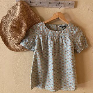 花柄ブラウス　size M(シャツ/ブラウス(半袖/袖なし))