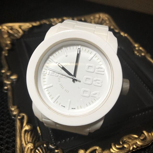 DIESEL(ディーゼル)のDIESEL 腕時計 DZ1436 ユニセックス ホワイト  メンズの時計(腕時計(アナログ))の商品写真