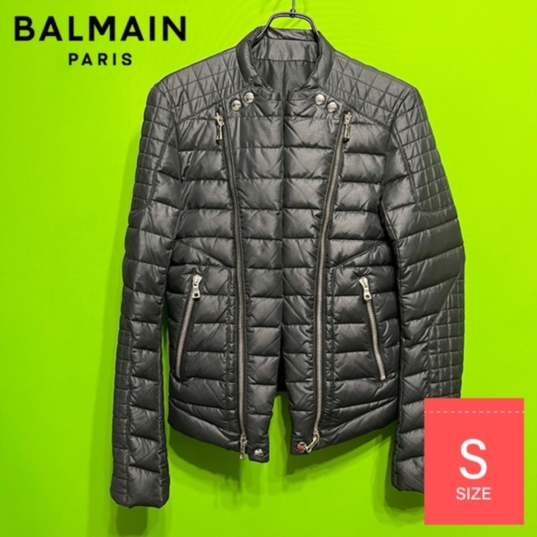 BALMAIN(バルマン)のBALMAIN バイカーダウンジャケット 44 メンズのジャケット/アウター(ダウンジャケット)の商品写真