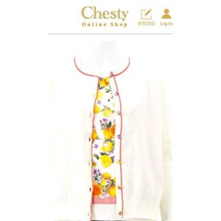 チェスティ(Chesty)のチェスティ　chesty アンサンブルニット　レモン　ピンク系　(アンサンブル)