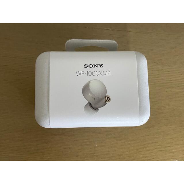 新品SONYフルワイヤレスイヤホン プラチナシルバー WF-1000XM4 SM お礼