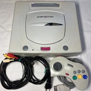 セガ(SEGA)の【動作確認済み】SS セガサターン 白 シロ すぐ遊べる 電池交換済み(家庭用ゲーム機本体)