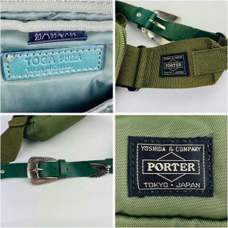 ラスト1点 完売 toga x porter トーガ ポーター ベルトバッグ