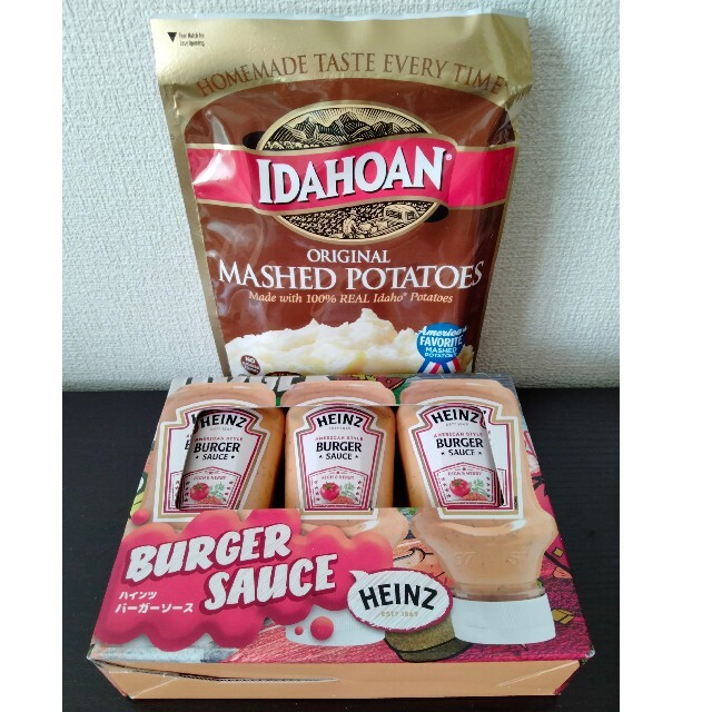 ハインツ バーガーソース 3本セット＋マッシュポテト 食品/飲料/酒の食品(調味料)の商品写真