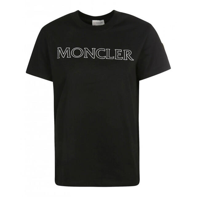 MONCLER - ☆最新作☆ MONCLER ロゴ Tシャツ XL ブラック ワッペン ...