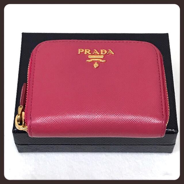 PRADA(プラダ)の✨美品✨ プラダ PRADA コインケース ラウンドファスナー ピンク レディースのファッション小物(コインケース)の商品写真