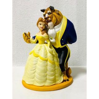 ディズニー(Disney)の【 美品 】アンティーク・レトロ  陶器製「美女と野獣」オルゴール フィギュリン(オルゴール)