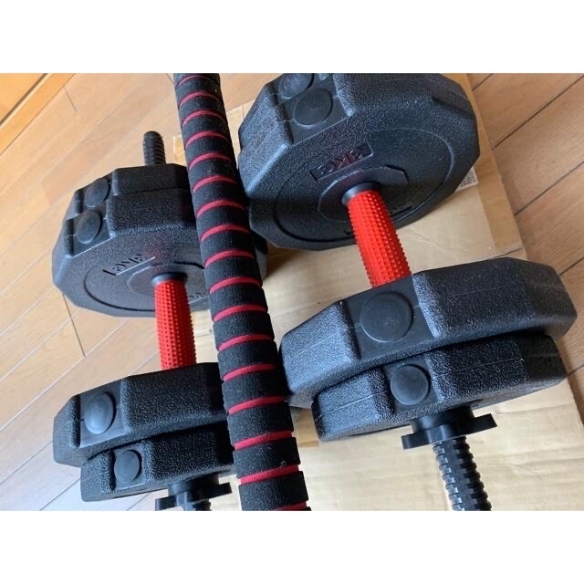 バーベルにもなる ダンベル セット　creer 18KG スポーツ/アウトドアのトレーニング/エクササイズ(トレーニング用品)の商品写真