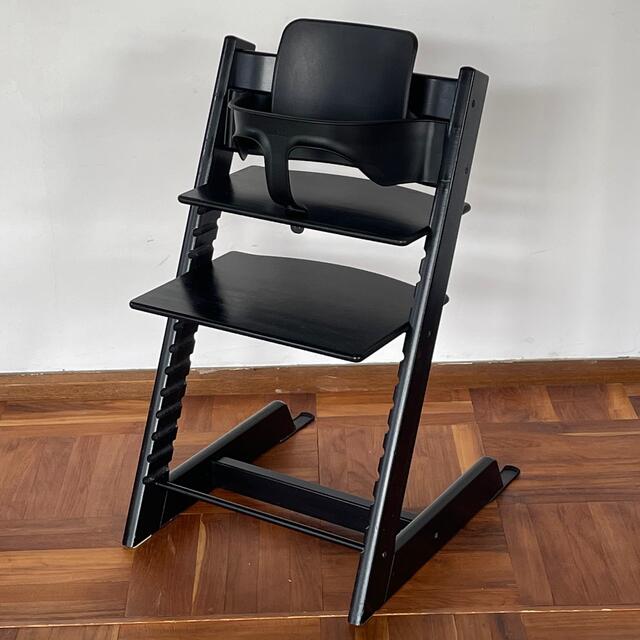 アウトレット特売 ストッケ トリップトラップ ブラック 新型 V3 ベビー