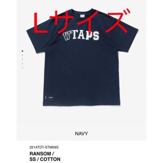 ダブルタップス(W)taps)のWTAPS RANSOM Tシャツ　Lサイズ　ネイビー　ダブルタップス(Tシャツ/カットソー(半袖/袖なし))