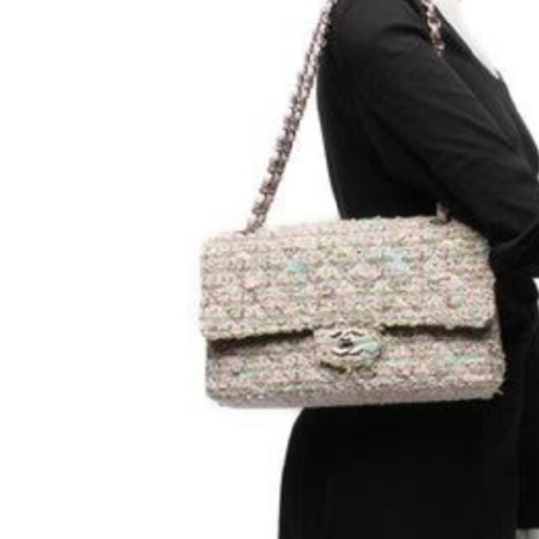 CHANEL(シャネル)のシャネルクラシックマトラッセ☆シャネルツイードマトラッセ☆シャネルマトラッセ レディースのバッグ(ハンドバッグ)の商品写真