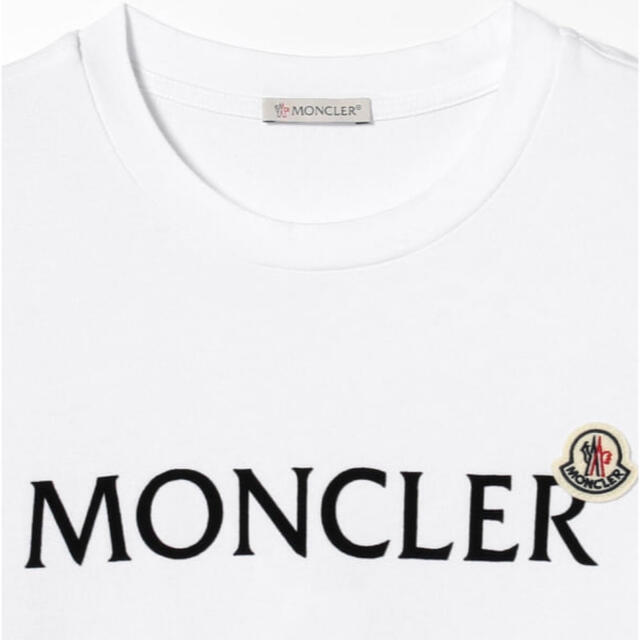 ★希少★ MONCLER Tシャツ Ｓ　ワッペン ホワイト モンクレール 完売