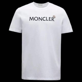 モンクレール(MONCLER)の★希少★ MONCLER Tシャツ Ｍ　ワッペン ホワイト モンクレール 完売(Tシャツ/カットソー(半袖/袖なし))