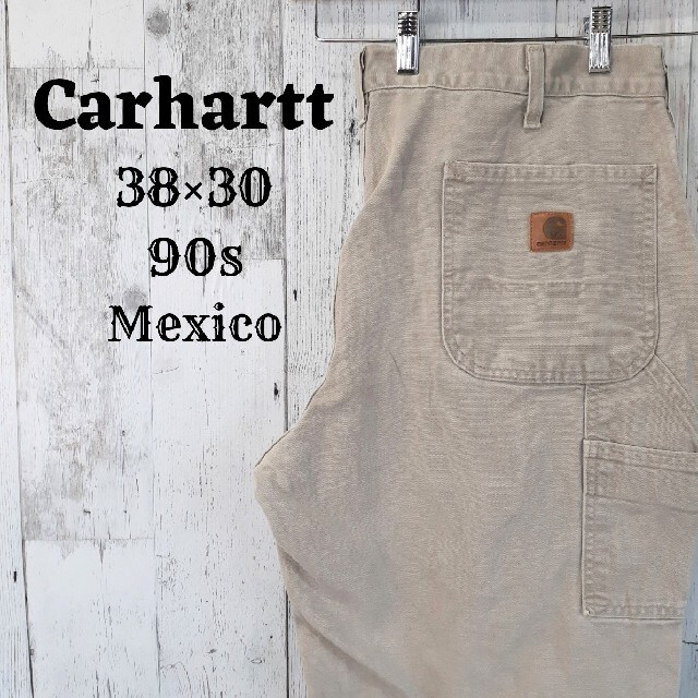 carhartt - 希少90sカーハート38×30ペインターパンツ古着ボトムス茶色ブラウンメキシコの通販 by アウトドア古着NATURE