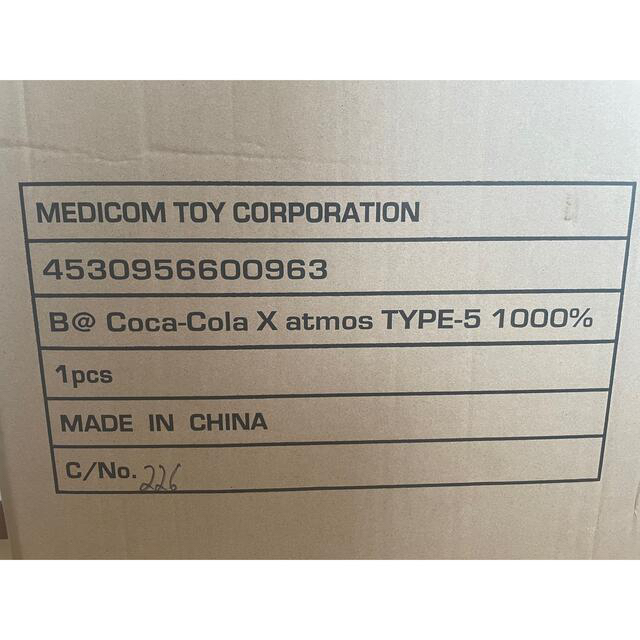 MEDICOM TOY(メディコムトイ)のベアブリックatmos × Coca-Cola TYPE-5 1000% エンタメ/ホビーのフィギュア(その他)の商品写真