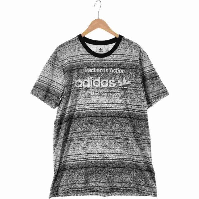 adidas(アディダス)の〇〇adidas アディダス メンズ Tシャツ サイズJ/O グレー メンズのトップス(Tシャツ/カットソー(七分/長袖))の商品写真