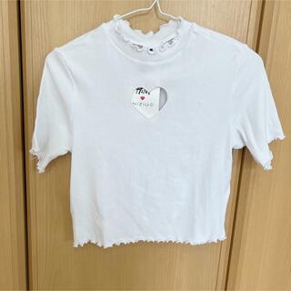 エイチアンドエム(H&M)のオープンハートショートT❤️NiziU(Tシャツ(半袖/袖なし))