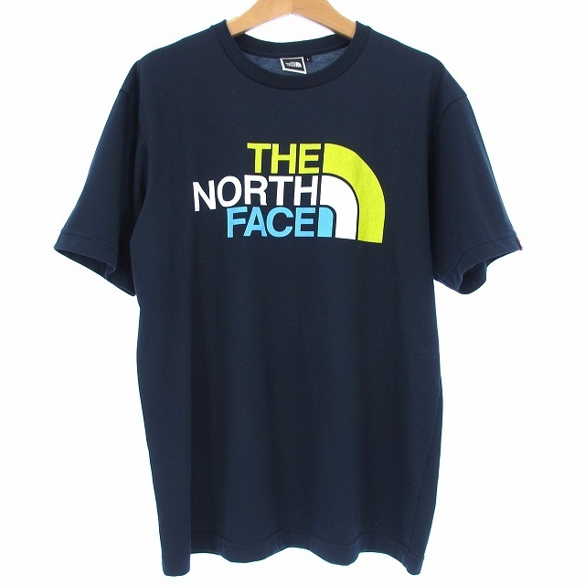 THE NORTH FACE(ザノースフェイス)のザノースフェイス NT31352 Tシャツ 半袖 ロゴ プリント ネイビー L メンズのトップス(Tシャツ/カットソー(半袖/袖なし))の商品写真