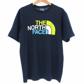 ザノースフェイス(THE NORTH FACE)のザノースフェイス NT31352 Tシャツ 半袖 ロゴ プリント ネイビー L(Tシャツ/カットソー(半袖/袖なし))