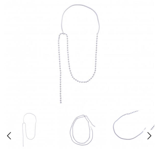 Drawer(ドゥロワー)のseads mara シーズマーラ　ball chain Necklace レディースのアクセサリー(ネックレス)の商品写真
