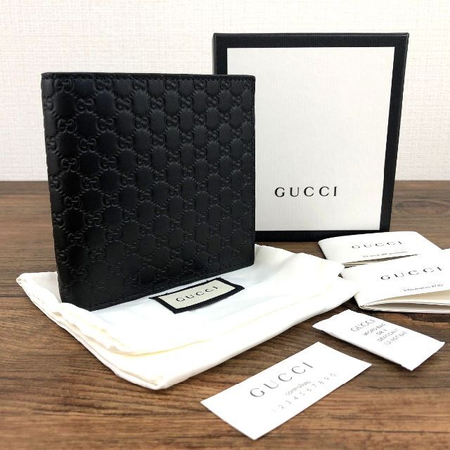 一番の贈り物 二つ折り札入れ GUCCI 未使用品 - Gucci 150413 431 黒