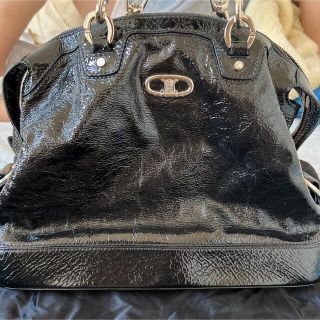 セリーヌ(celine)のCELINE ハンドバッグ トリオンフ ノーティル シワ加工 マカダム(ハンドバッグ)