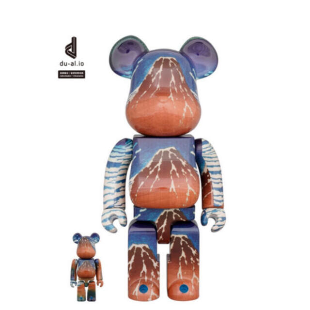 エンタメ/ホビーBE@RBRICK 葛飾北斎「冨嶽三十六景 凱風快晴」100％ & 400％