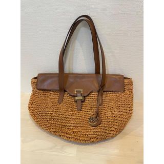 マイケルコース(Michael Kors)の美品　マイケルコース　カゴバック(かごバッグ/ストローバッグ)