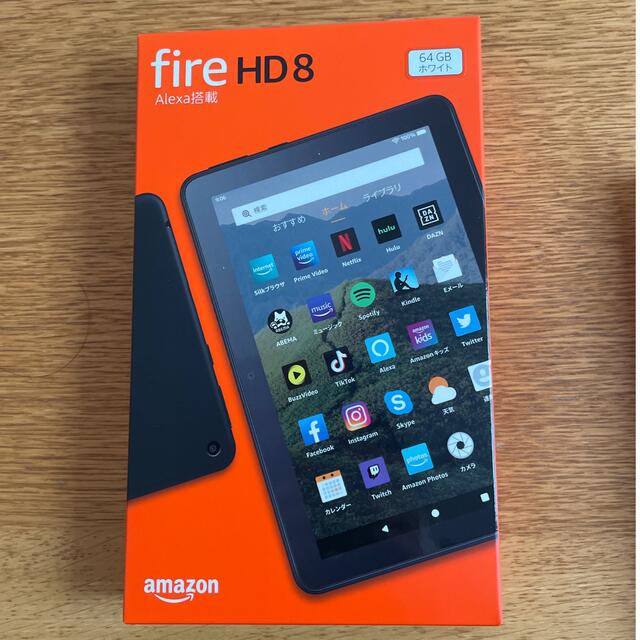 fire HD8 Alexa搭載　64GB ホワイト スマホ/家電/カメラのPC/タブレット(タブレット)の商品写真