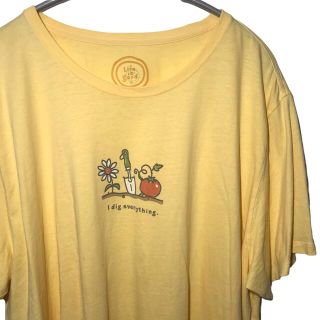モンベル(mont bell)の【希少】モンベル mont-bell Tシャツ カットソー XL 黄色 輸入古着(Tシャツ/カットソー(半袖/袖なし))
