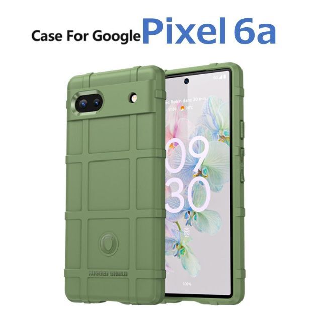 Google Pixel - Google Pixel 6a ケース グリーン アーミーの通販 by