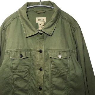 エルエルビーン(L.L.Bean)の【希少】エルエルビーン L.L.BEAN ジャケット ブルゾン L 輸入古着 (Gジャン/デニムジャケット)