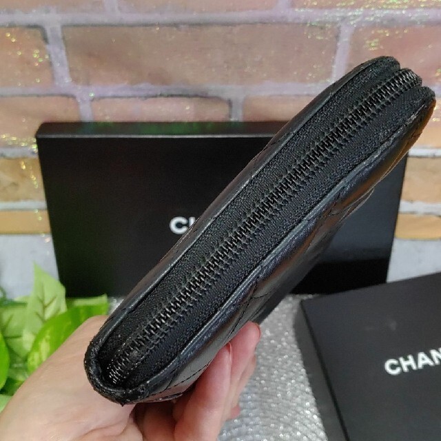 CHANEL(シャネル)のシャネルカンボンライン黒ココマーク長財布正規品 レディースのファッション小物(財布)の商品写真