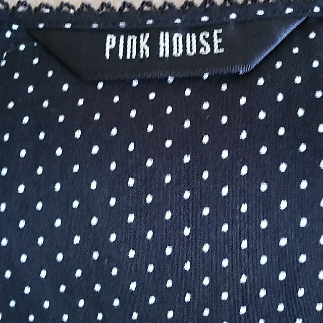 PINK HOUSE(ピンクハウス)のポムさん専用ピンクハウスドットプリントミディ丈ワンピース レディースのワンピース(ひざ丈ワンピース)の商品写真