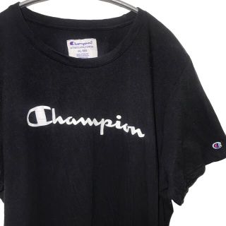 チャンピオン(Champion)の【希少】チャンピオン champion Tシャツ 3L 黒 ヴィンテージ 古着(Tシャツ(半袖/袖なし))