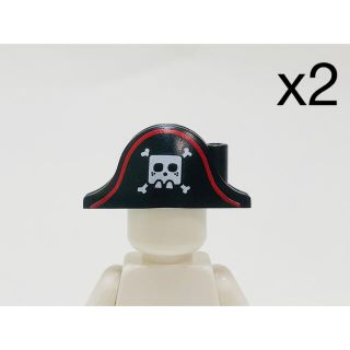 レゴ(Lego)の【新品未使用】レゴ　LEGO ハット　帽子　ドクロ　髑髏　2個(知育玩具)