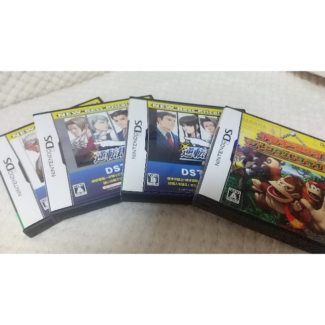 ニンテンドーDS(ニンテンドーDS)の🌸NintendoDS🌸逆転裁判①~③ &ドンキーコング🌸 エンタメ/ホビーのゲームソフト/ゲーム機本体(携帯用ゲームソフト)の商品写真