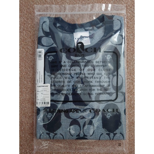 BAPE X COACH コラボ Tシャツ S ネイビー Multi APE 【超安い】 www