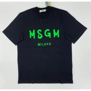 エムエスジイエム(MSGM)の22SS■イタリア製■MSGM■超定番ロゴプリントＴシャツ■ブラック(Tシャツ/カットソー(半袖/袖なし))