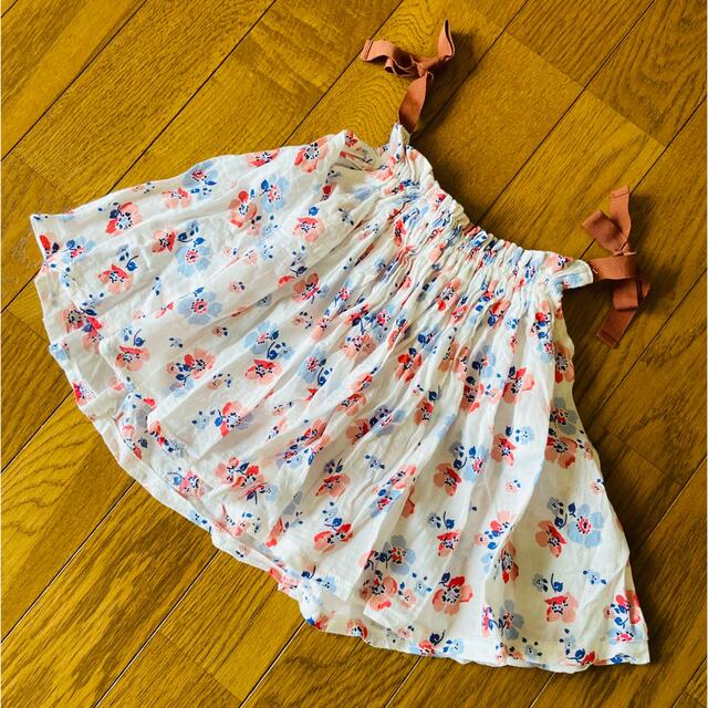 petit main(プティマイン)のプティマイン / 花柄 キャミソール チュニック キッズ/ベビー/マタニティのキッズ服女の子用(90cm~)(Tシャツ/カットソー)の商品写真