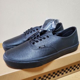 ヴァンズ(VANS)のVANS AUTHENTIC LEATHER BLACK 28cm(スニーカー)