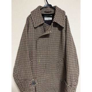 カラー(kolor)のkolor 18aw ガングラブチェックコート size2(ステンカラーコート)