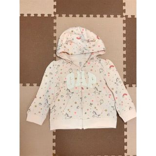 ベビーギャップ(babyGAP)のbabyGAP ベビーギャップ 長袖クマ耳パーカー(カーディガン)