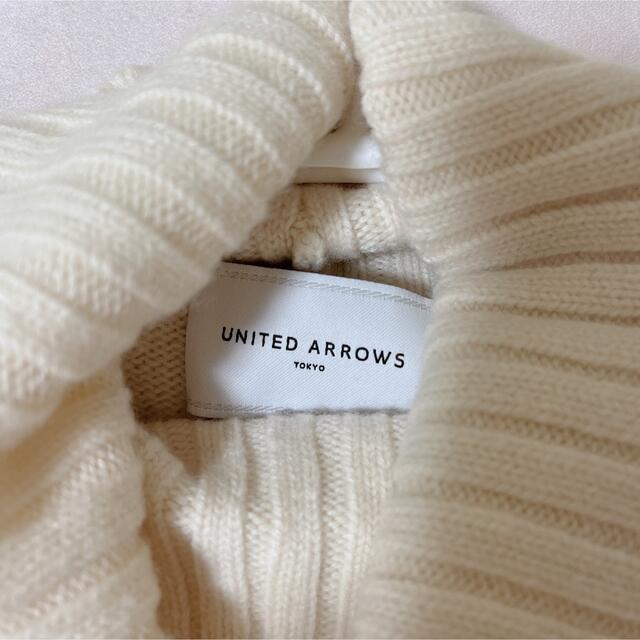 UNITED ARROWS(ユナイテッドアローズ)の【ウールカシミヤ入】UNITEDARROWS/ユナイテッドアローズホワイトニット レディースのトップス(ニット/セーター)の商品写真