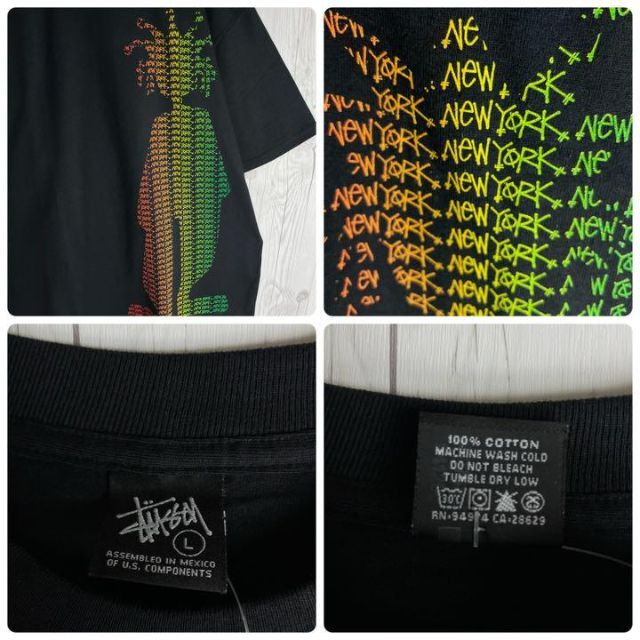 STUSSY(ステューシー)の【タグ付き】ステューシー☆ニューヨークキングシャドーマンtシャツ最高デザイン メンズのトップス(Tシャツ/カットソー(半袖/袖なし))の商品写真