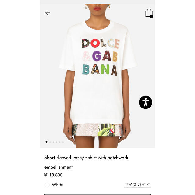 DOLCE&GABBANA(ドルチェアンドガッバーナ)のドルガバ Tシャツ DOLCE&GABBANA レディースのトップス(Tシャツ(半袖/袖なし))の商品写真