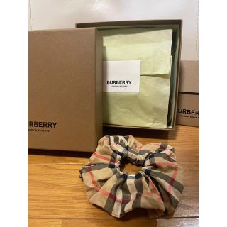 バーバリー(BURBERRY)のお値下げ中⭐︎BURBERRY ヴィンテージチェック コットン シュシュ(ヘアゴム/シュシュ)