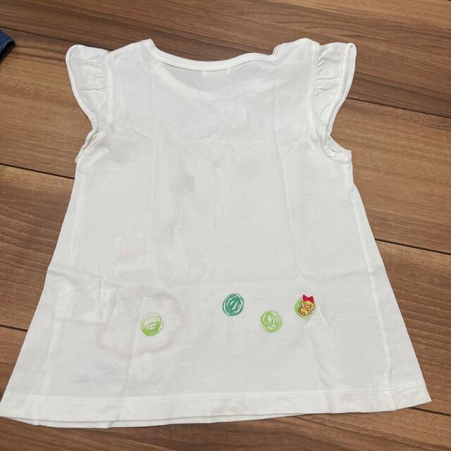 KP(ニットプランナー)のKP りんごmimiちゃん　ノースリーブTシャツ　100cm キッズ/ベビー/マタニティのキッズ服女の子用(90cm~)(Tシャツ/カットソー)の商品写真